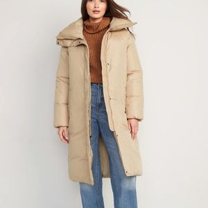 New🌿Water-Resistant Long Duvet Puffer Coat